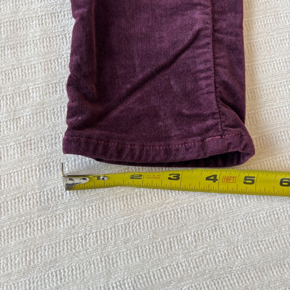 Rag & Bone Burgundy Corduroy Skinny Pants W1502Q232BUR Purple Women 26 - Picture 9 of 11